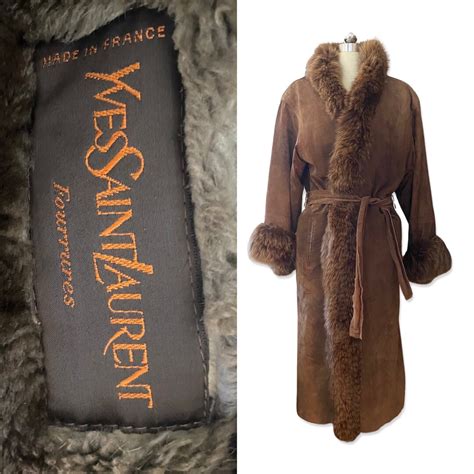 Yves Saint Laurent Fox Fur Coat 